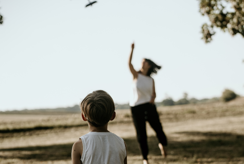 Familienporträt im Freien